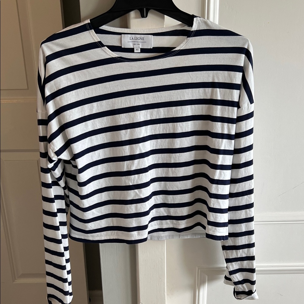 La Ligne Striped Long Sleeve Top